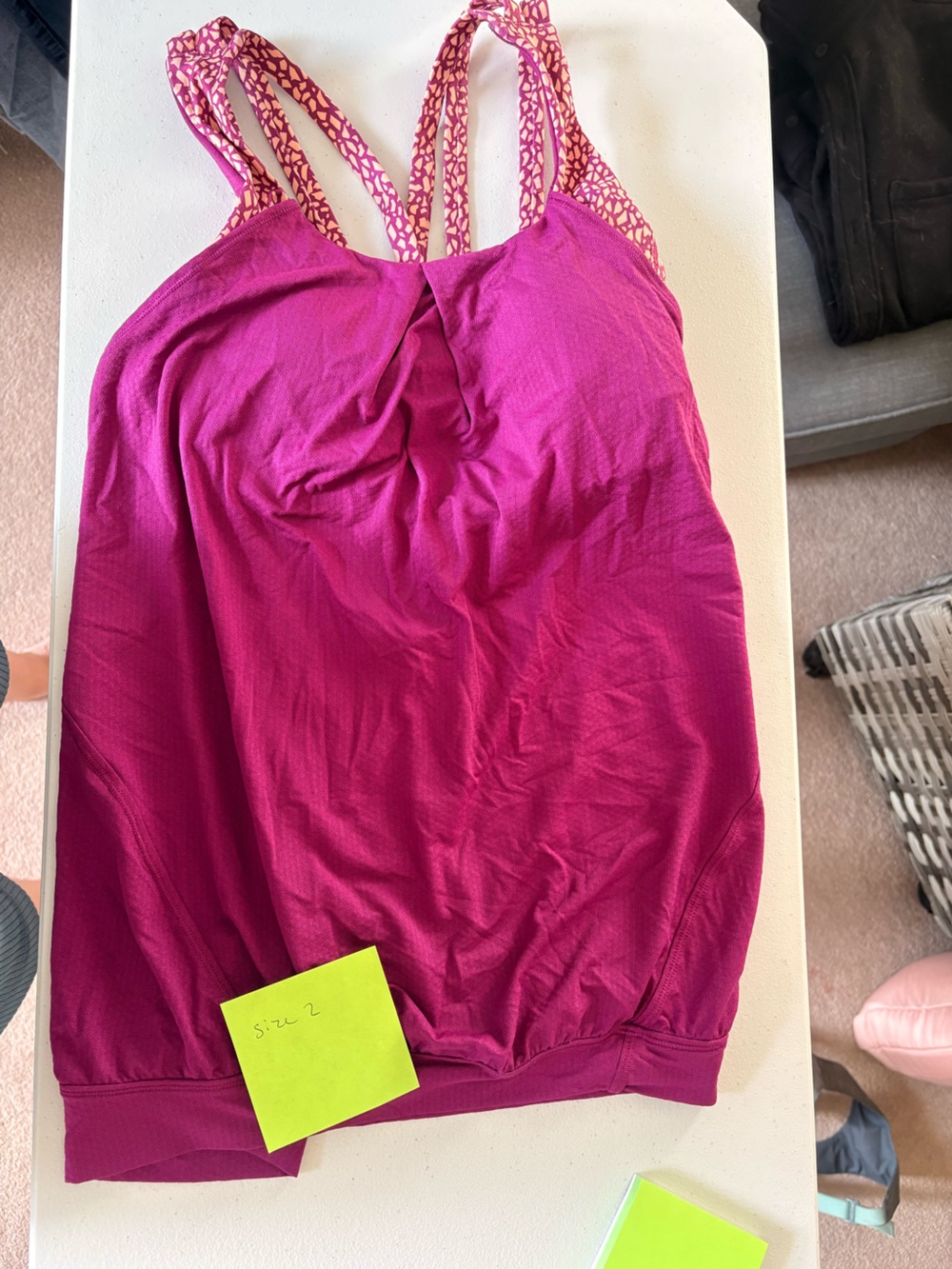 lululemon athletica Magenta Strappy Tank